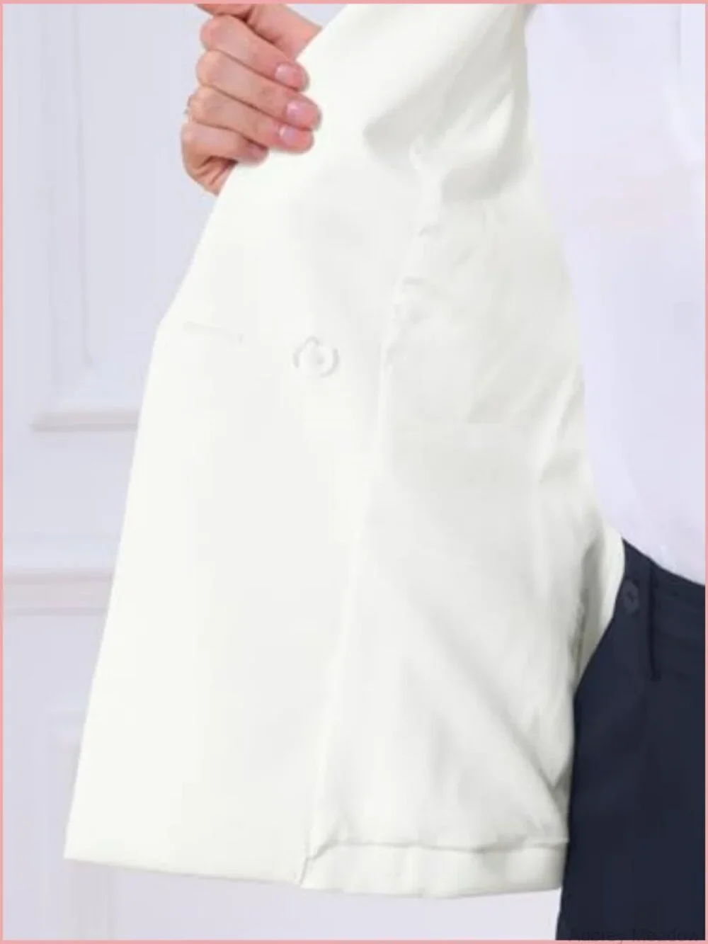 Women's Work Blazer Long Sleeve Notched Lapel Single Button Flap Pockets Suit